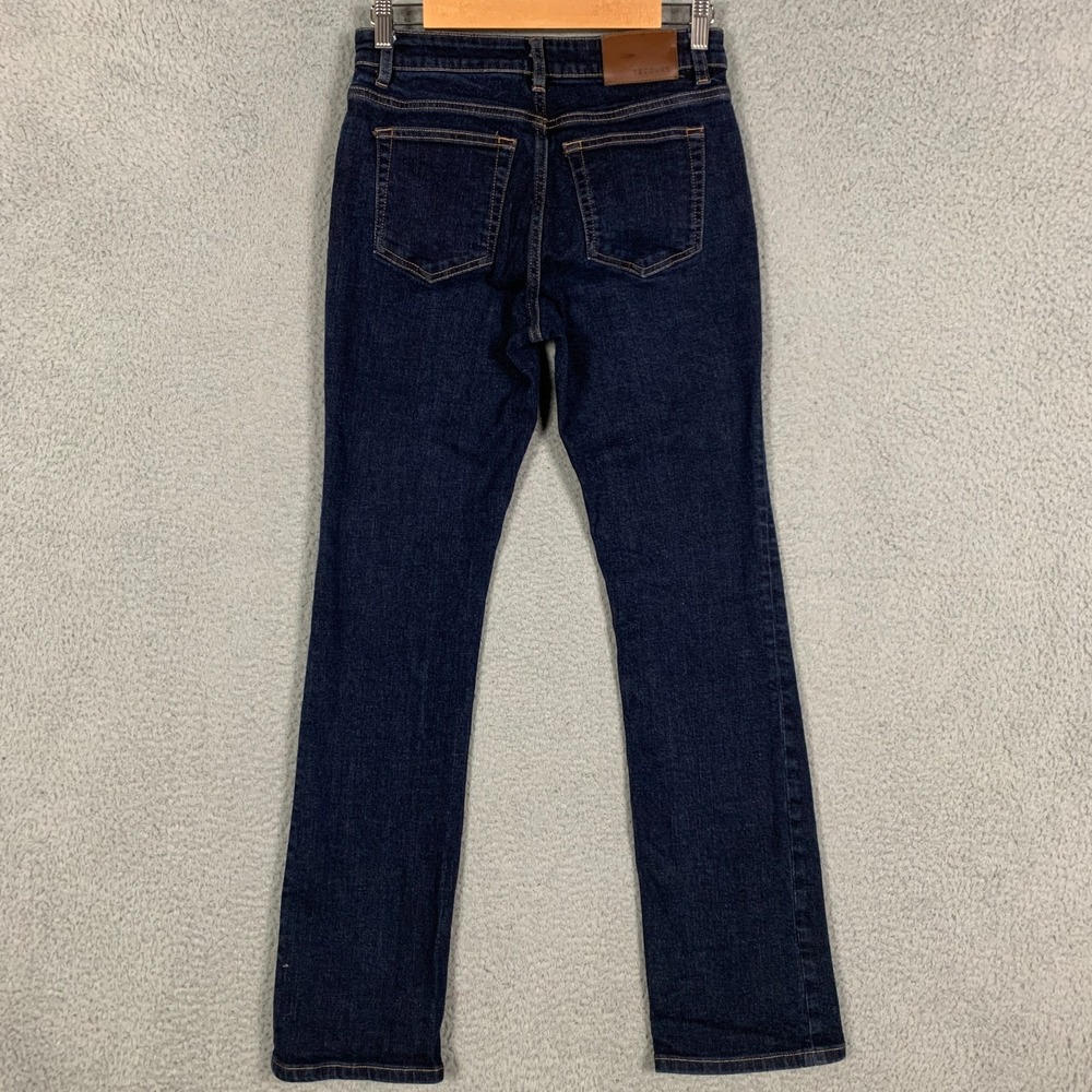 Tecovas Straight Jeans Women's 27 Blue Dark Wash High Rise Stretch Denim Western - Picture 6 of 12
